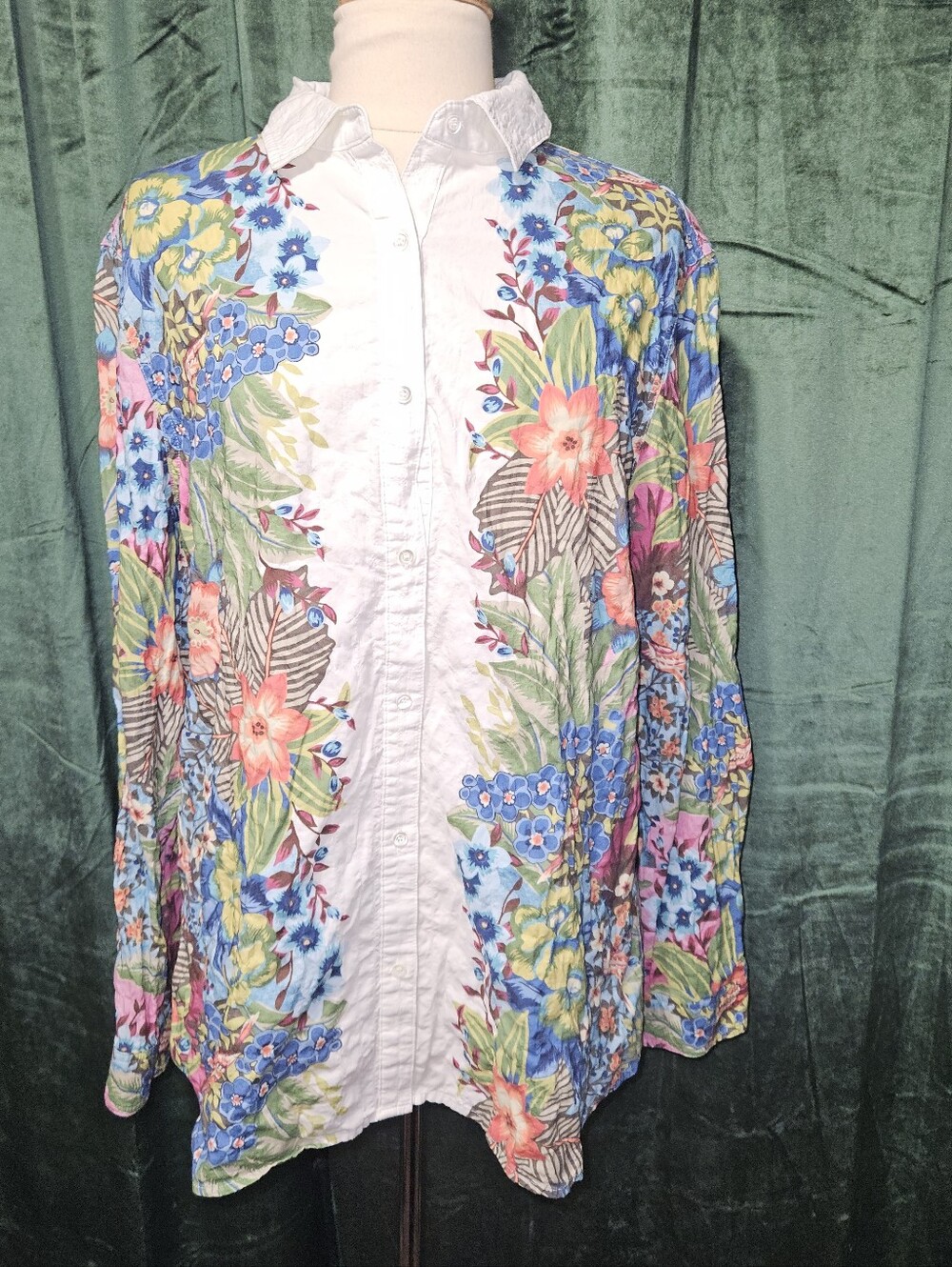 J. McLaughlin Floral Long Sleeve Top